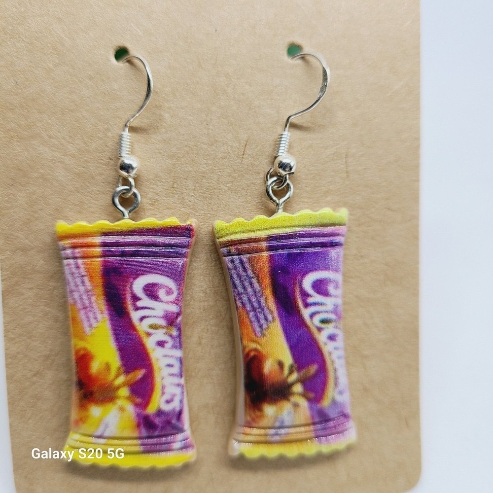 Handmade Snacks Theme Earrings Fun Novelty Food Jewelry Women‎ NEW